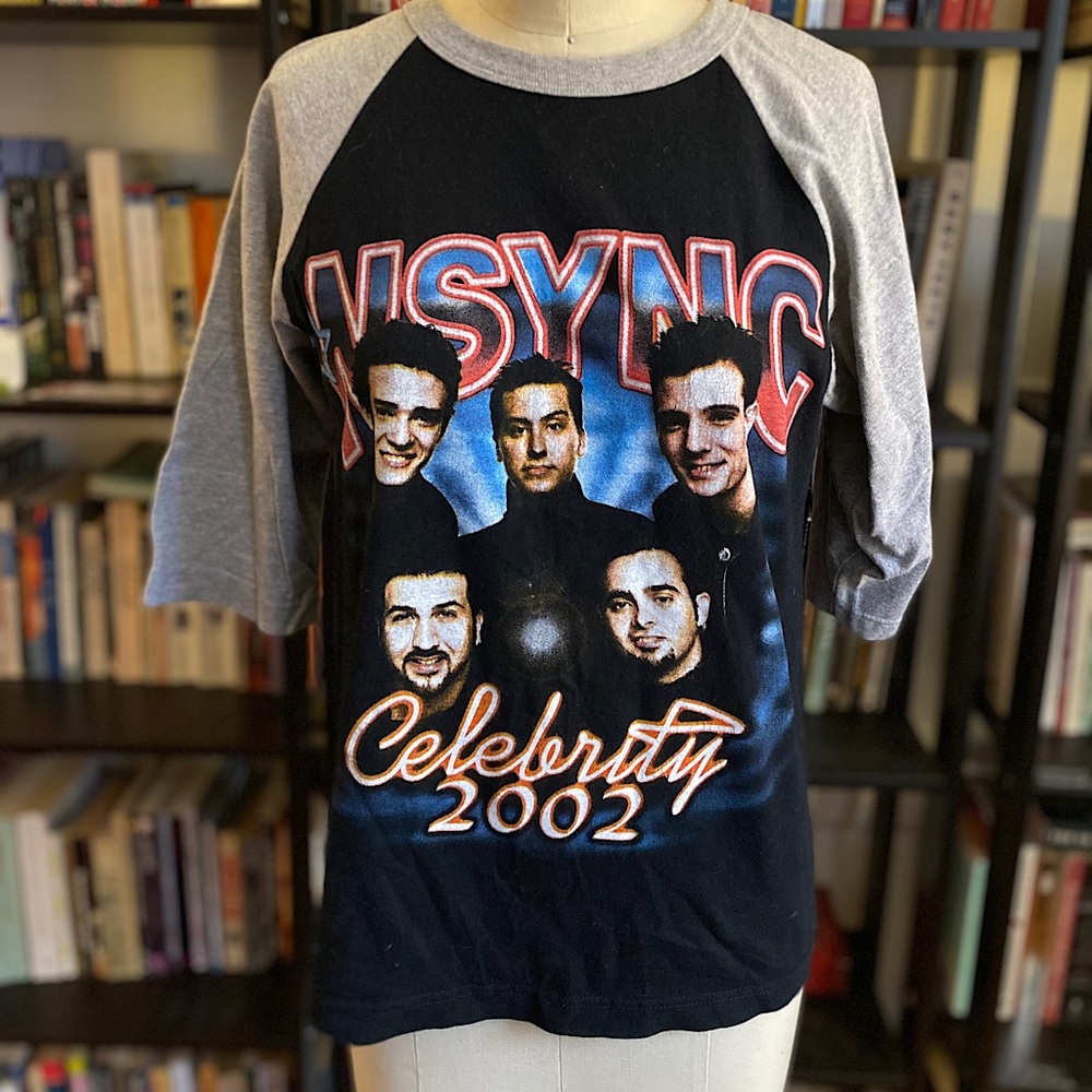NSYNC 2002 Celebrity tour raglan sleeve shirt